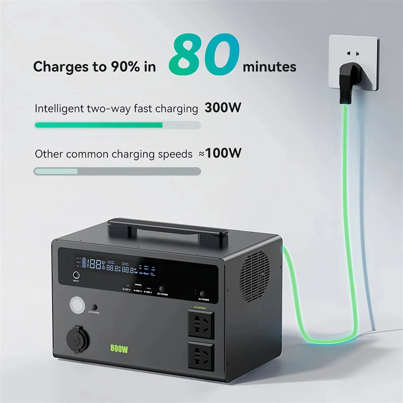 ZDX BT800 800W 576Wh Portable Power Station-4